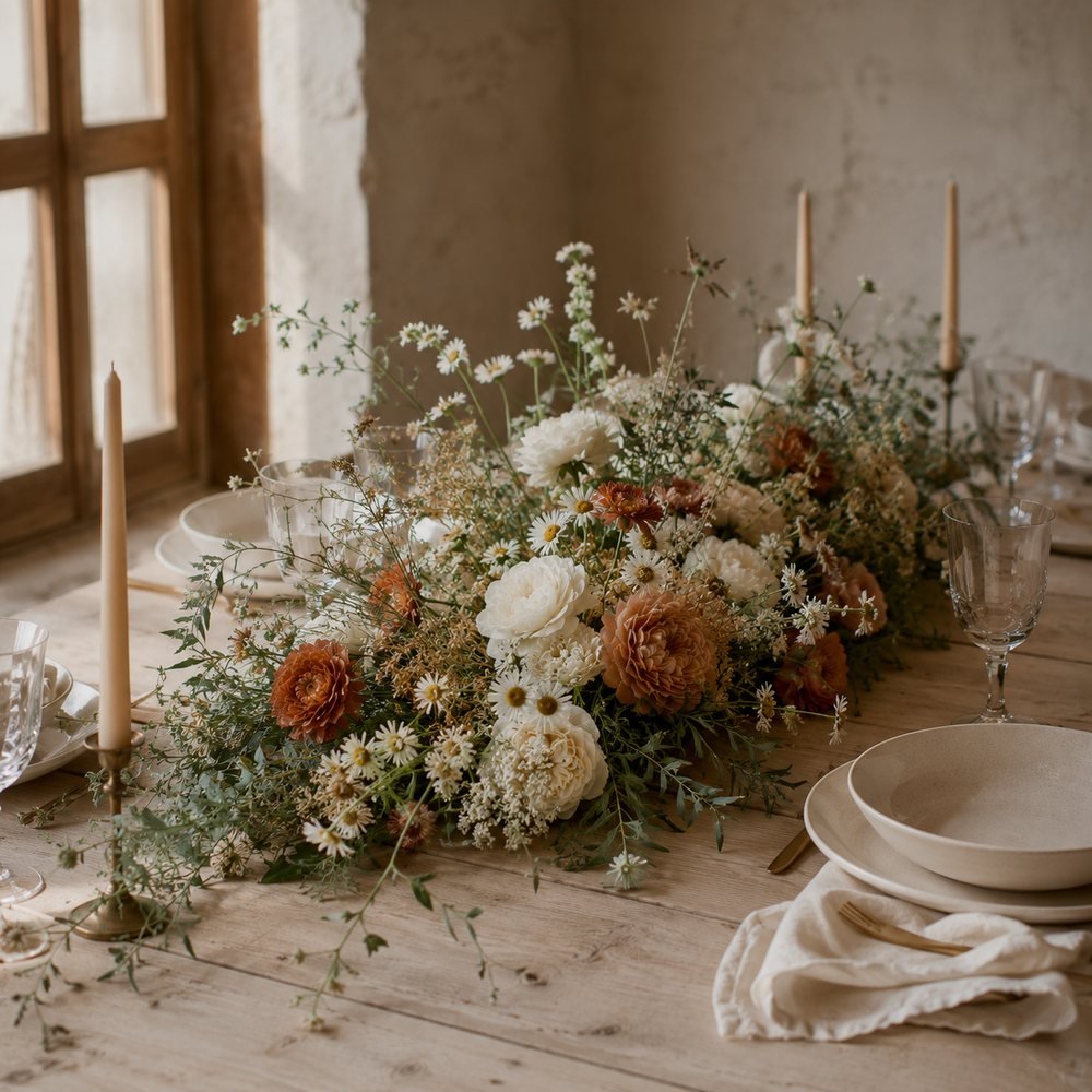 Photo : centre de table pour mariage