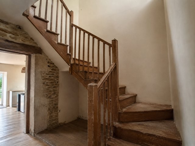 Ancien escalier avant dépose, Ploubazlanec